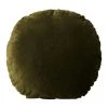 Aura Home Luxury Velvet 55cm Round Cushion in Khaki