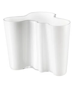 IITTALA Alvar Aalto 16cm Glass Vase White