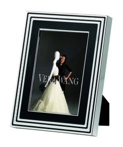 Wedgwood Vera Wang With Love 4x6" Photo Frame Black Noir