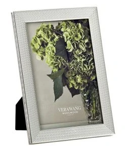 Wedgwood Vera Wang With Love 4x6" Photo Frame Silver