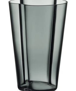 IITTALA Alvar Aalto 22cm Glass Vase Grey