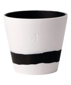 Wedgwood Burlington Pots 4inch Pot Black/White