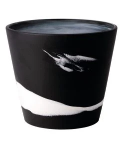 Wedgwood Burlington Pots 7inch Pot White/Black