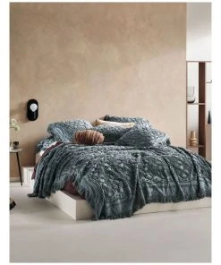 Linen House Somers European Pillow Case Petrol -The Shine Nook Sales Store 581516830 841918870 4 720x928