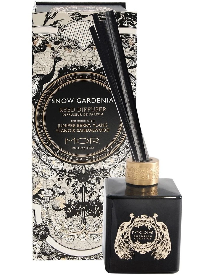 MOR Emporium Classics Snow Gardenia Reed Diffuser 180ml 1 MOR Emporium Classics Snow Gardenia Reed Diffuser 180ml