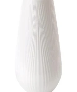 Wedgwood Folia 30cm Fine Bone China Tall Vase White