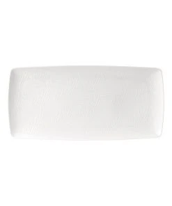 Wedgwood White Folia 32cm Rectangular Tray White