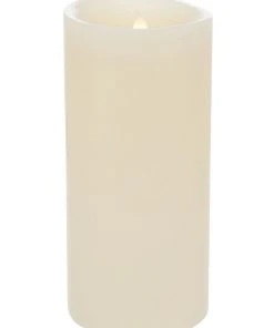 Heritage Premium Wax Coated Flickering Flameless Candle 10x22cm