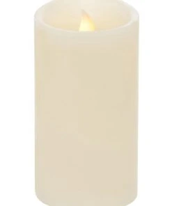 Heritage Premium Wax Coated Flickering Flameless Candle 8x15cm