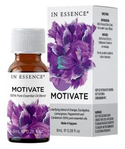 In Essence Lifestyle Motivate Pure Essential Oil Blend 8ml