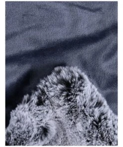 Heritage Oslo Faux Fur Throw Grey -The Shine Nook Sales Store 649880200 3 720x928