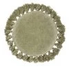 Linen House Florida Round Cushion Green