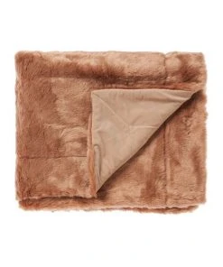 Linen House Selma Throw Burnt Orange