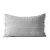Aura Home Vintage Linen Fringe Cushion Range in Smoke