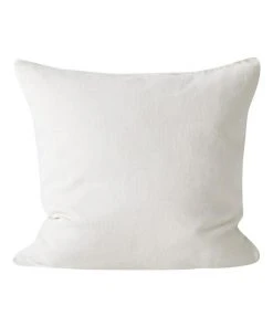 Aura Home Vintage Linen Fringe Cushion Range in Marshmallow