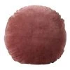 Aura Home Luxury Velvet 45cm Round Cushion in Pink