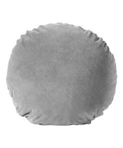 Aura Home Luxury Velvet 45cm Round Cushion in Pebble