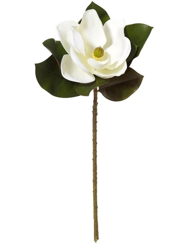 Rogue Grand Magnolia 66cm Artificial Stem White 1 Rogue Grand Magnolia 66cm Artificial Stem White