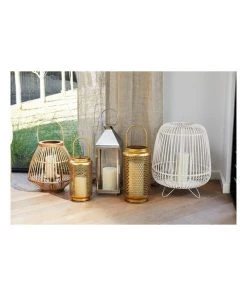 Heritage 59cm Stainless Steel & Glass Lantern Silver -The Shine Nook Sales Store 658851670 3 720x928