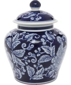 Heritage Hand-painted Round Ginger Jar