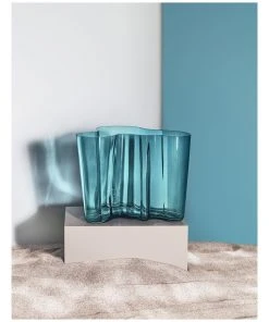 IITTALA Alvar Aalto Vase 16cm Sea Blue -The Shine Nook Sales Store 671077450 5 720x928