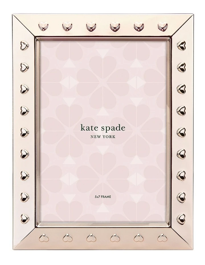 Kate spade new york Heart to Heart Blush Gold Frame 5x7in 1 Kate spade new york Heart to Heart Blush Gold Frame 5x7in