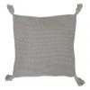 Vue Melaky Knit Tassel Cushion Grey