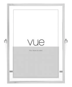 Vue Abbie 10x15cm Glass Photo Frame Silver