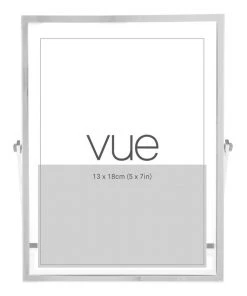 Vue Abbie 13x18cm Glass Photo Frame Silver