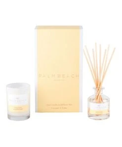 Palm Beach Collection Coconut & Lime Mini Candle & Diffuser Gift Pack