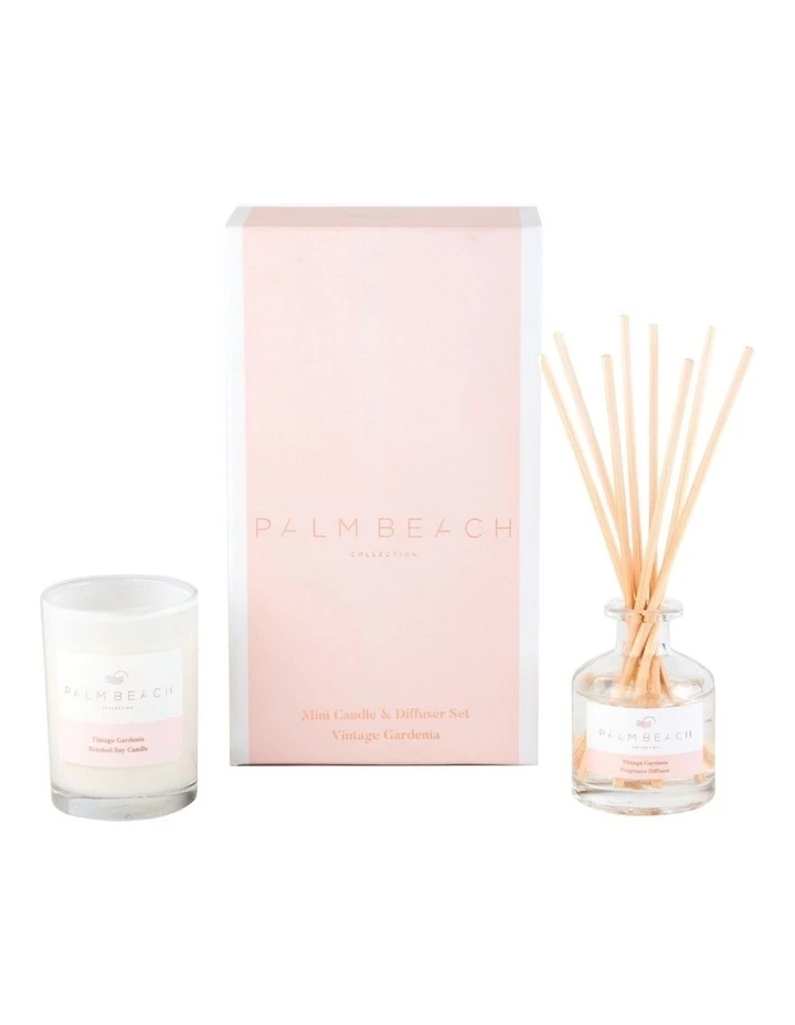 Palm Beach Collection Vintage Gardenia Mini Candle & Diffuser Gift Pack 1 Palm Beach Collection Vintage Gardenia Mini Candle & Diffuser Gift Pack