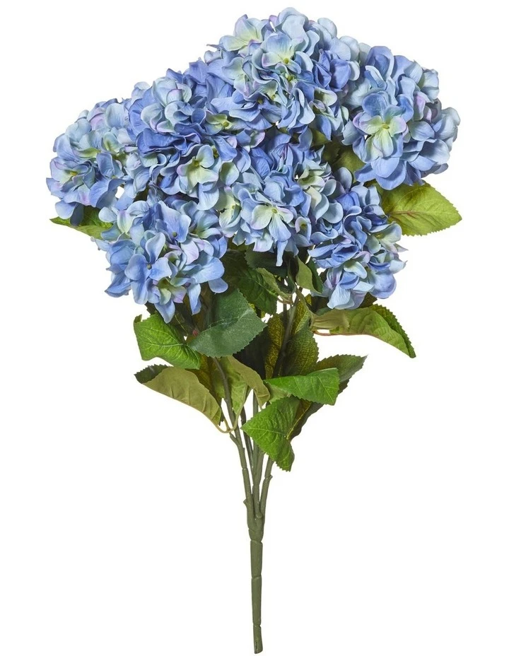 Rogue Hydrangea Bush 40x40x64cm Artificial Flower Stem Blue 1 Rogue Hydrangea Bush 40x40x64cm Artificial Flower Stem Blue