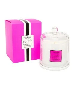 True Home Signature Pomegranate & Wild Berries Candle With Cloche
