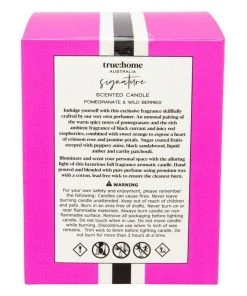 True Home Signature Pomegranate & Wild Berries Candle With Cloche -The Shine Nook Sales Store 707929030 3 720x928