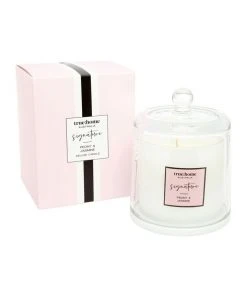 True Home Signature Peony & Jasmine Candle With Cloche