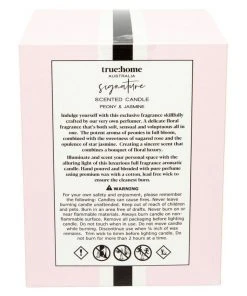 True Home Signature Peony & Jasmine Candle With Cloche -The Shine Nook Sales Store 707929210 3 1 720x928