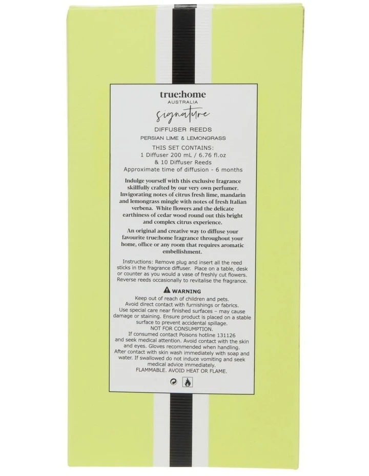 True Home Signature Persian Lime & Lemongrass Diffuser 2 True Home Signature Persian Lime & Lemongrass Diffuser - Image 2