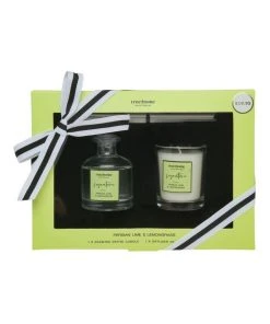 True Home Signature Persian Lime & Lemongrass Mini Candle and Diffuser Duo