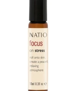 Natio Focus On Stress Pure Essential Oil Blend Roll On 10ml