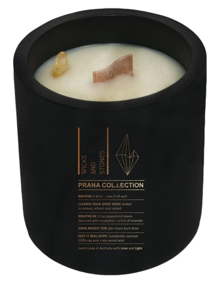 Wicks and Stones Prana Breathe Candle 1 Wicks and Stones Prana Breathe Candle