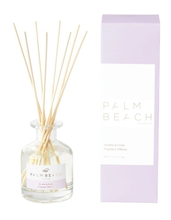 Palm Beach Collection Jasmine & Cedar 50ml Mini Fragrance Diffuser 1 Palm Beach Collection Jasmine & Cedar 50ml Mini Fragrance Diffuser