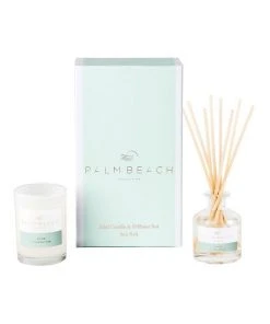 Palm Beach Collection Sea Salt Mini Candle & Diffuser Gift Pack