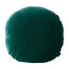 Aura Home Luxury Velvet 55cm Round Cushion in Forest Night