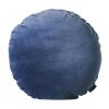 Aura Home Luxury Velvet 45cm Round Cushion in Bijou Blue