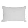 Australian House & Garden Coachwood Ribbed Cotton With Fringe Cushion Off-White