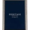 Heritage 13x18cm Textured Shiny Metal Photo Frame Silver
