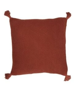 Vue Melaky Tassel Cushion Burnt Orange
