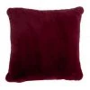 Heritage Amelie Faux Fur Cushion Maroon