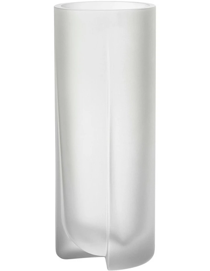 IITTALA Kuru 25.5cm Frosted Glass Vase Clear 1 IITTALA Kuru 25.5cm Frosted Glass Vase Clear