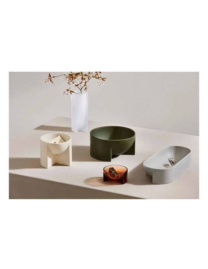 IITTALA Kuru 25.5cm Frosted Glass Vase Clear 3 IITTALA Kuru 25.5cm Frosted Glass Vase Clear - Image 3